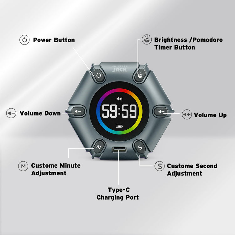 FILP Pomodoro Timer with Silent & Alarm