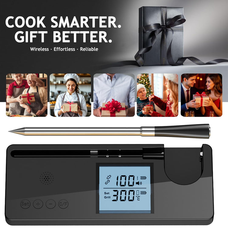 Meat Thermometer Digital Wireless with 800ft Range