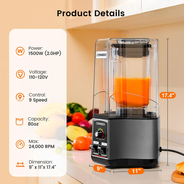 Commercial Blender for Crushing Ice