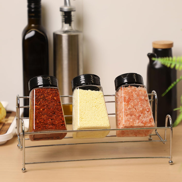 9.3 oz 30 Pack Plastic Spice Jars with Shaker Lids Clear Seasoning Containers Spice Bottles for Kitchen Storing Herbs Seasoning Powders (30 Count)