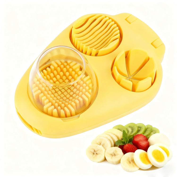 3-In-1 Egg Slicer, Yellow