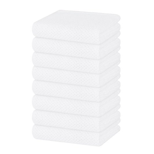 100% Cotton Waffle Weave Kitchen Dish Towels 8 (8 Count)