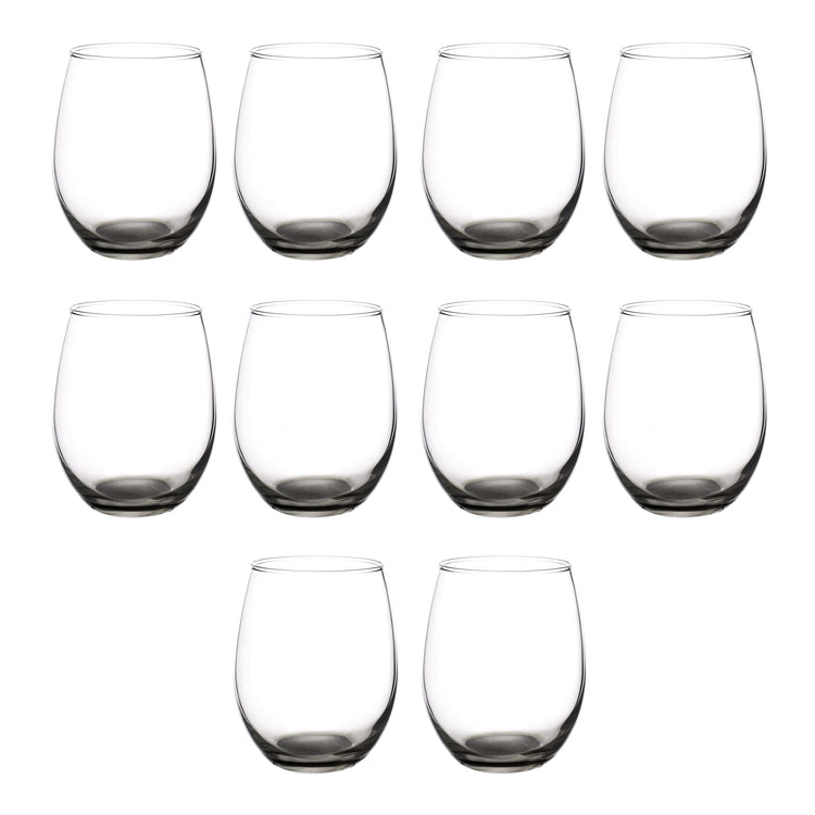 Stemless Wine Glasses in Bulk by ARC Perfection (10 Count)