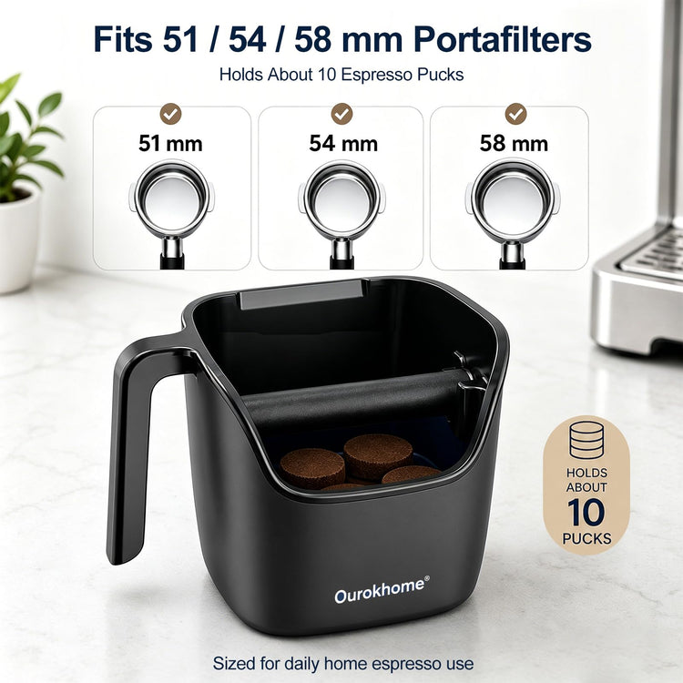 Espresso Knock Box with Lid
