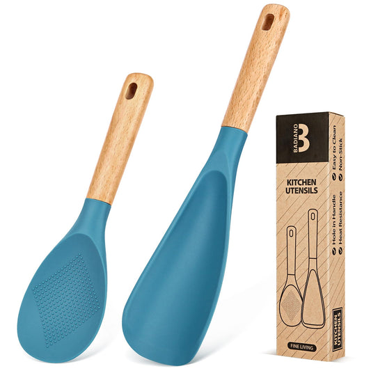 Cooking Spoon and Rice Scooper for Nonstick Cookware