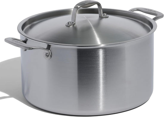 Made In Cookware - 12 Quart Stainless Steel Stock Pot With Lid - 5 Ply Stainless Clad - Professional Cookware - Crafted in Italy - Induction Compatible - Nestoria