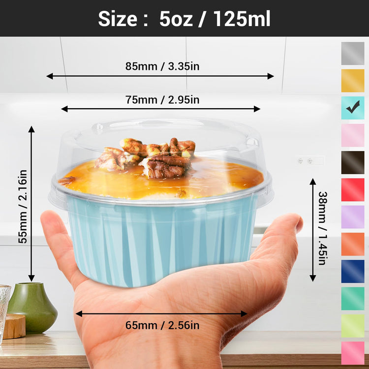Aluminum Pans with Lids (60 Count)