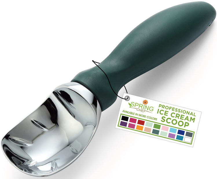 Heavy Duty Ice Cream Scoop with Soft Grip Handle