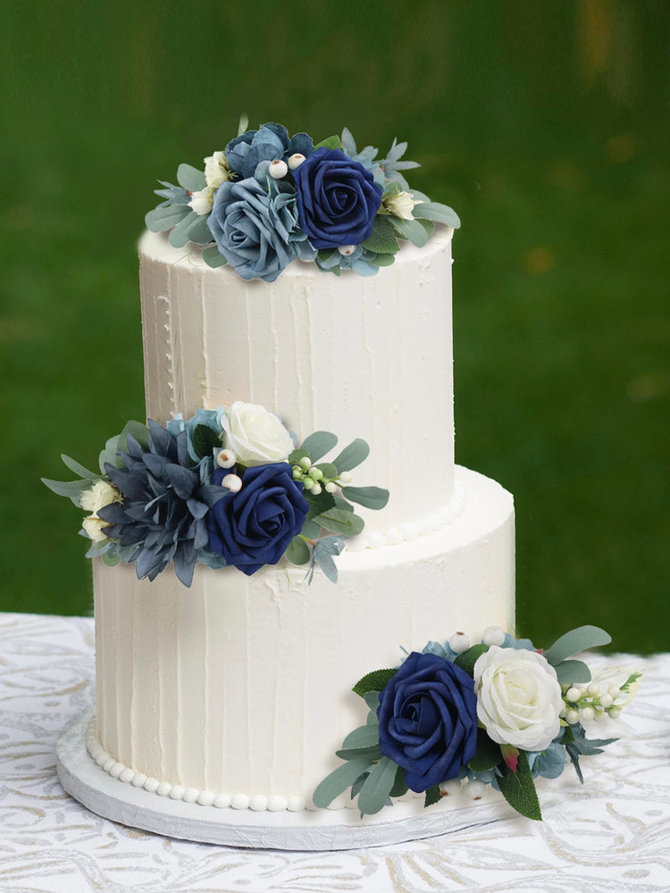 3Pcs Premade Cake Flowers (3 Count)