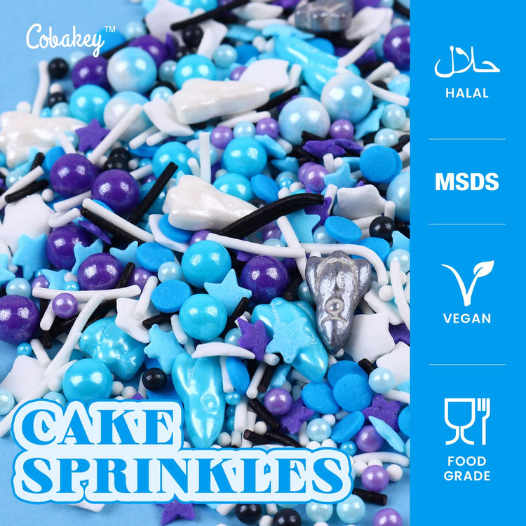 Galaxy Star Sprinkles for Cake Decorating 4.23ounce (4.23 Ounce)