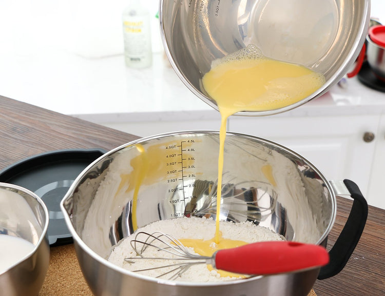 Stainless Steel Mixing Bowls Set with Lids