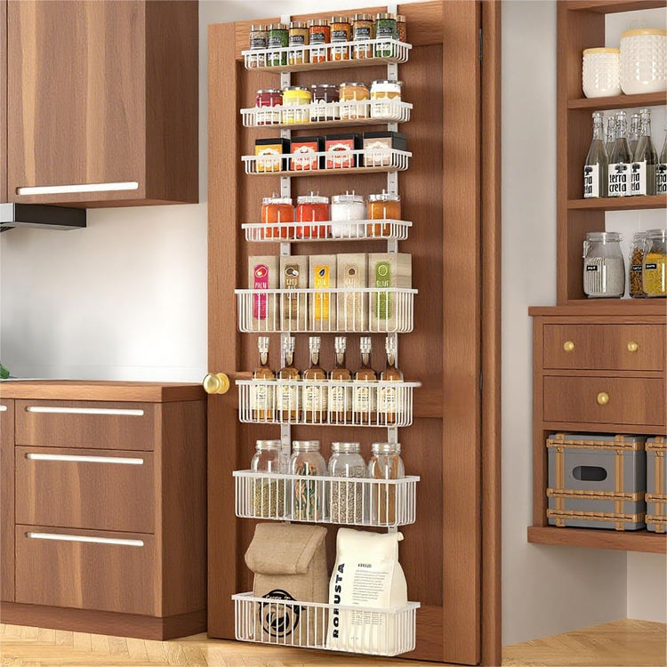 White Over The Door Pantry Organizer