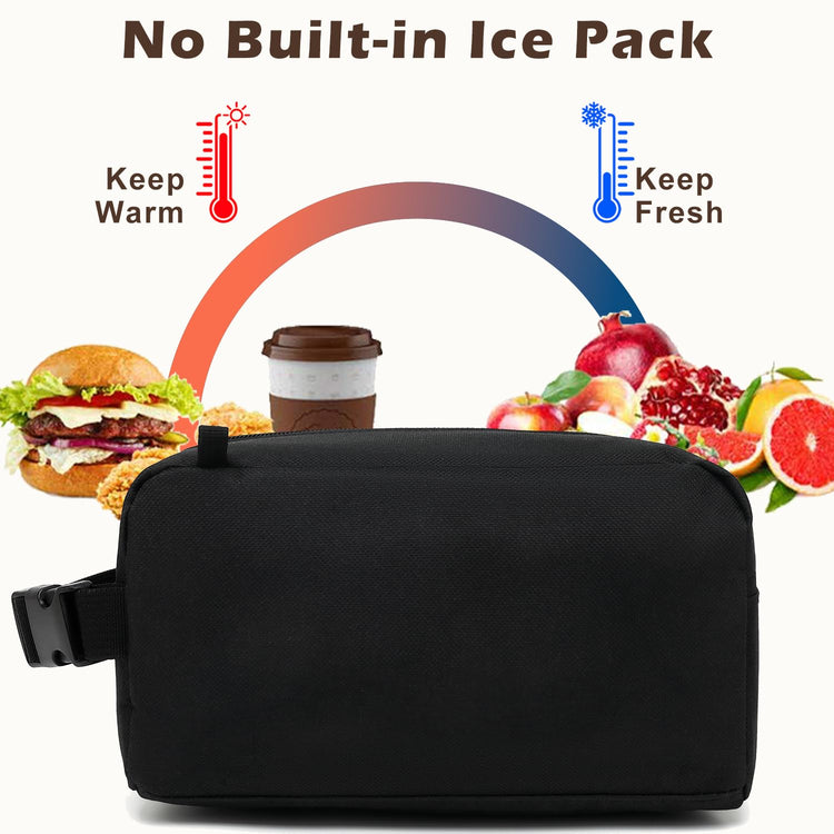 Small Insulated Lunch box Portable Soft Bag Mini Cooler Thermal Meal Tote Kit with Buckle for Work