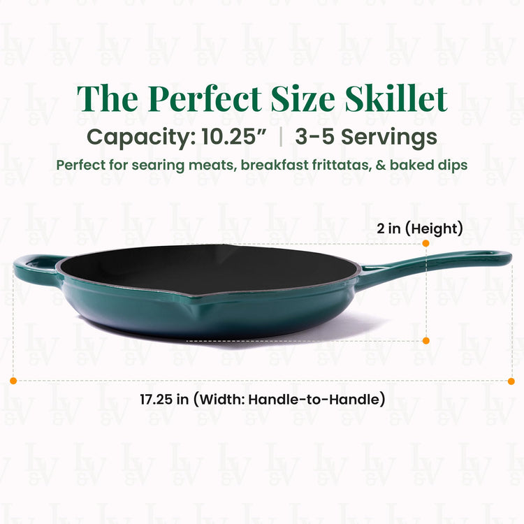 Enameled Cast Iron Skillet
