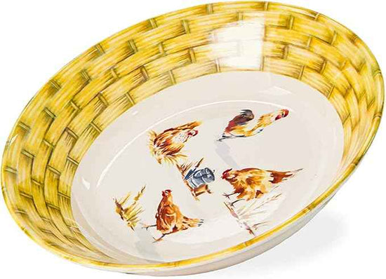 Tudor 16-Piece Premium Quality Round Porcelain Dinnerware Set, Service for 4 - Country Farmyard, See 10 Designs INSIDE!