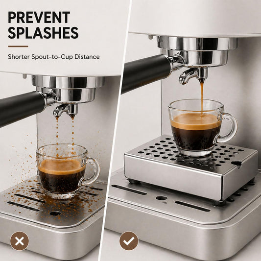 Anti Splash Espresso Cup Riser Stand for Espresso Machines