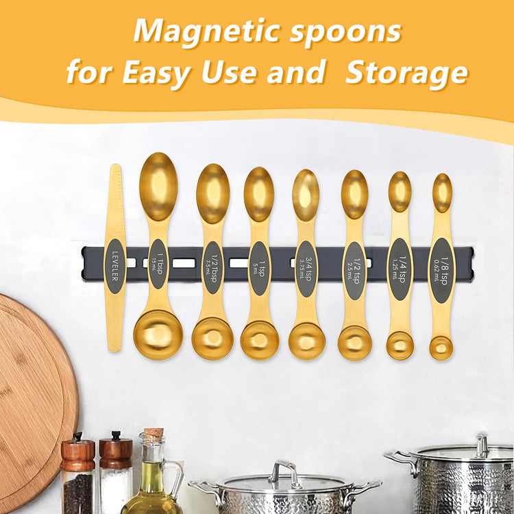 Magnetic Measuring Cups & Spoons Set for Cooking