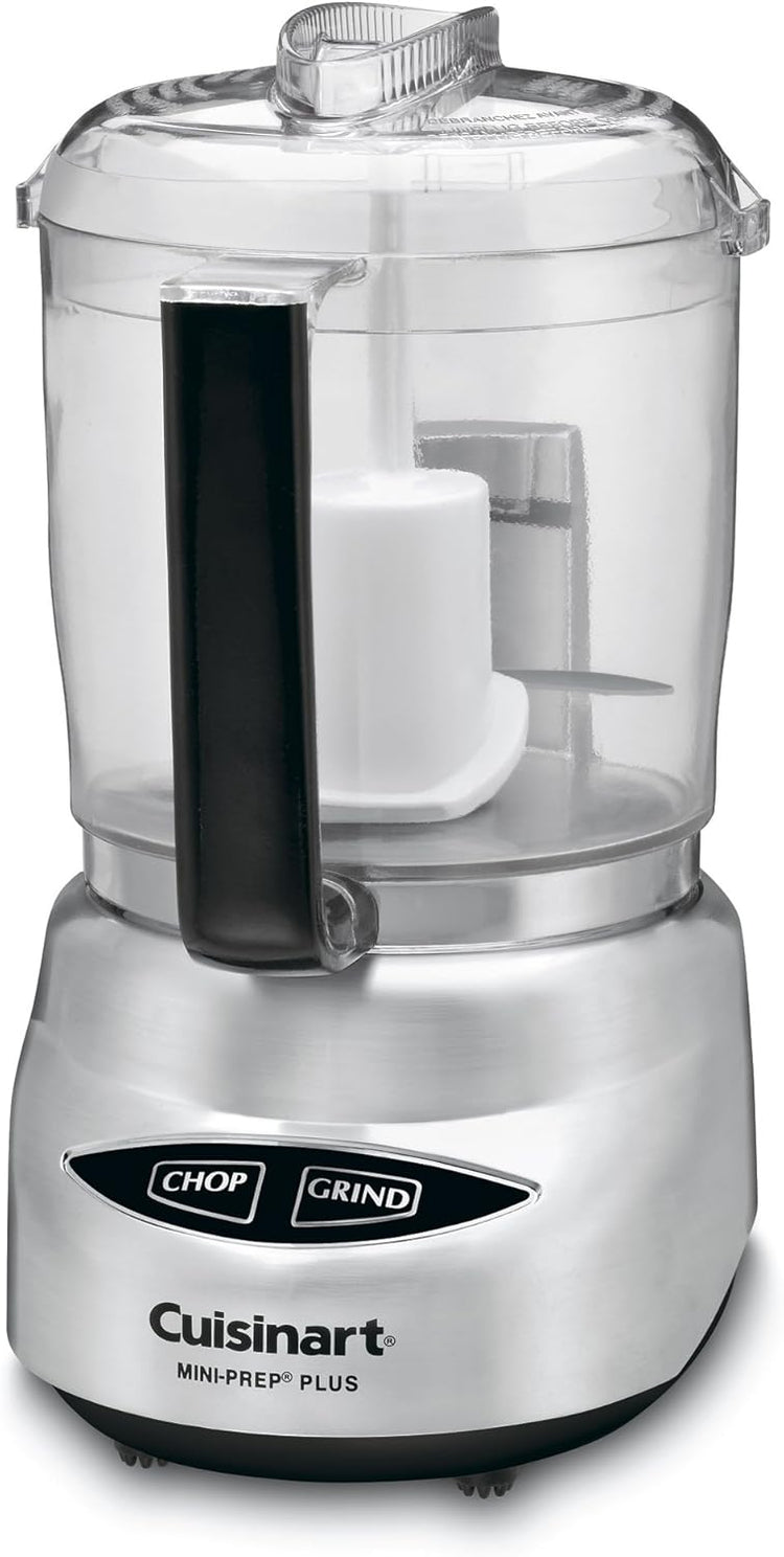 Cuisinart Mini Prep Plus Food Processor, 4 Cup, Brushed Stainless & Mesh Strainers, 3 Pack Set, CTG-00-3MS