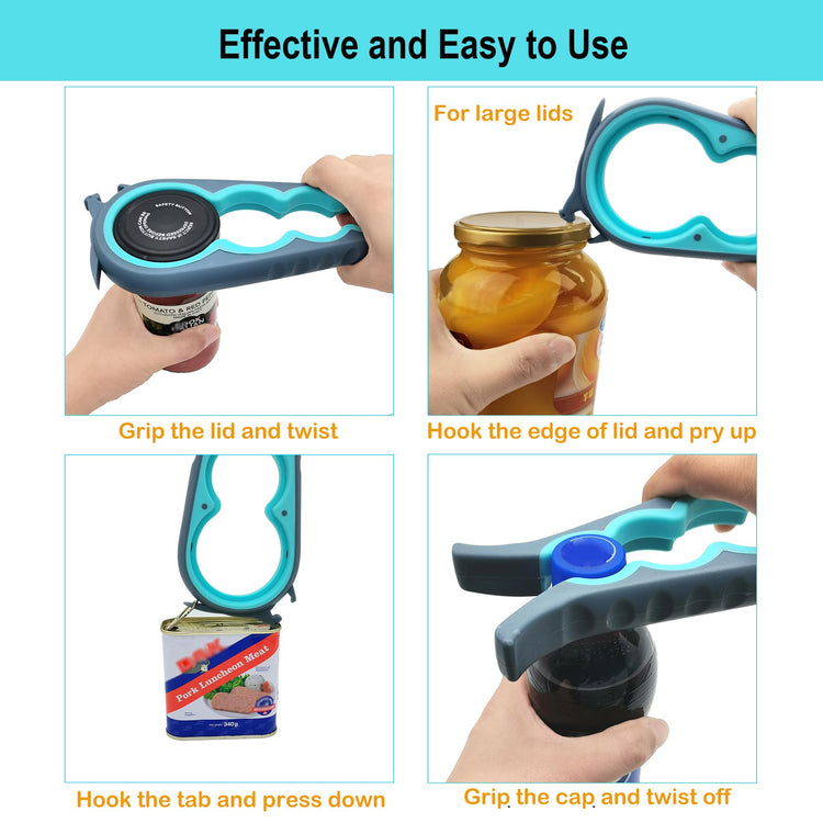 Jar Opener & Bottle Opener for Seniors with Arthritis