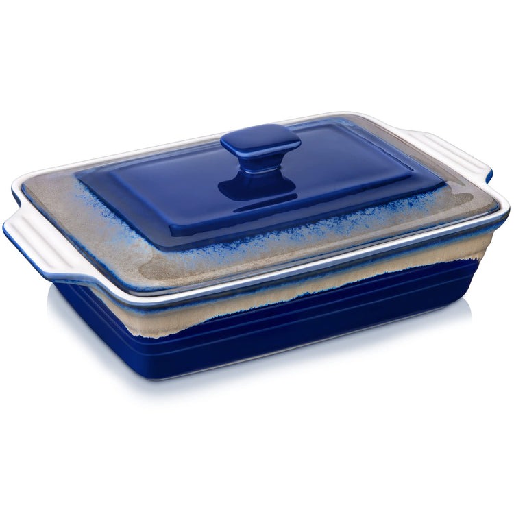 4.5 Quart Ceramic Casserole Dish with Lid