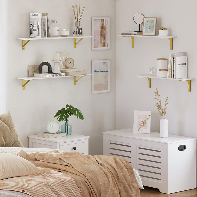 Long Wall Shelves (4 Count)