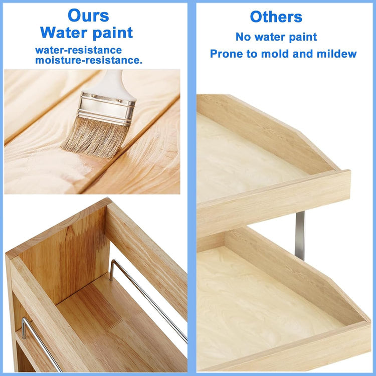 Pull Out Spice Rack Cabinet Organizer