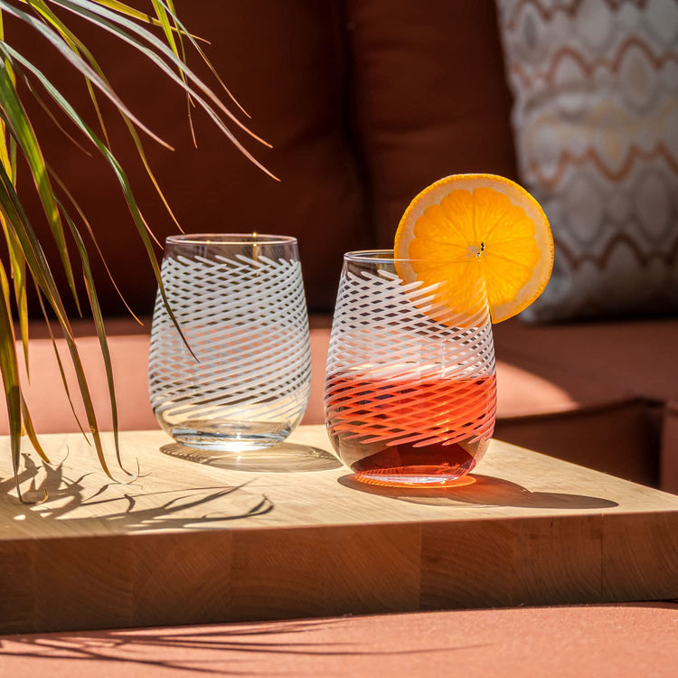 Cyclone Stemless Wine Tumbler (4 Count)