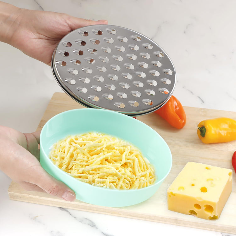 Cheese Grater Citrus Lemon Zester with Food Storage Container & Lid