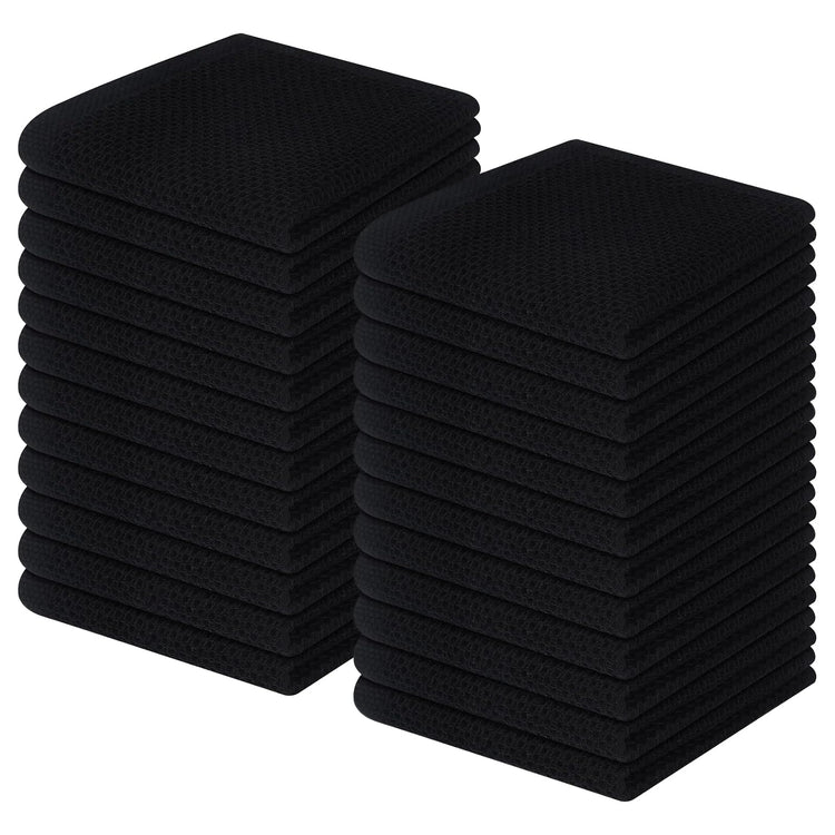 100% Cotton Waffle Weave Kitchen Dish Cloths 24 (24 Count)