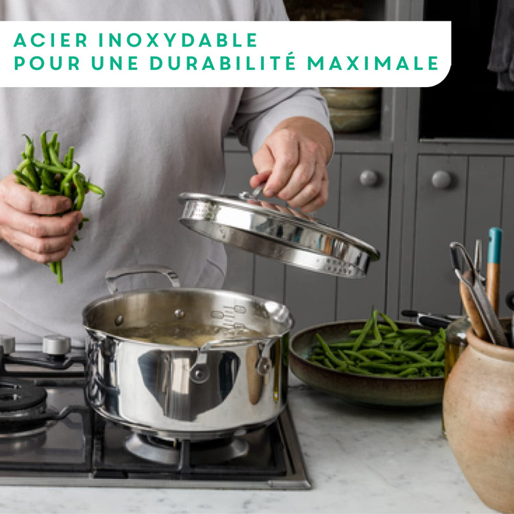 x Jamie Oliver Nonstick Coated Stainless Steel Pans 8" (3 Count)