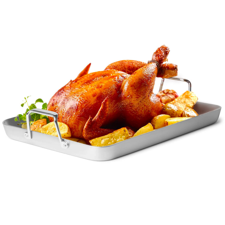 Stainless Steel Roasting Pan with Handles