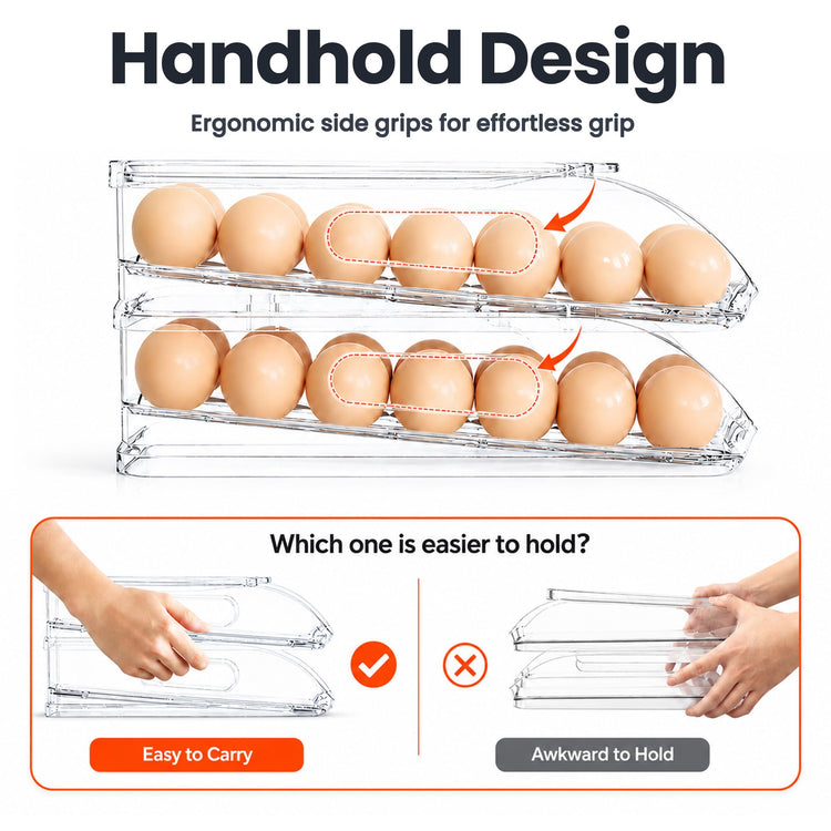 36 Egg Dispenser with Silicone Bumpers