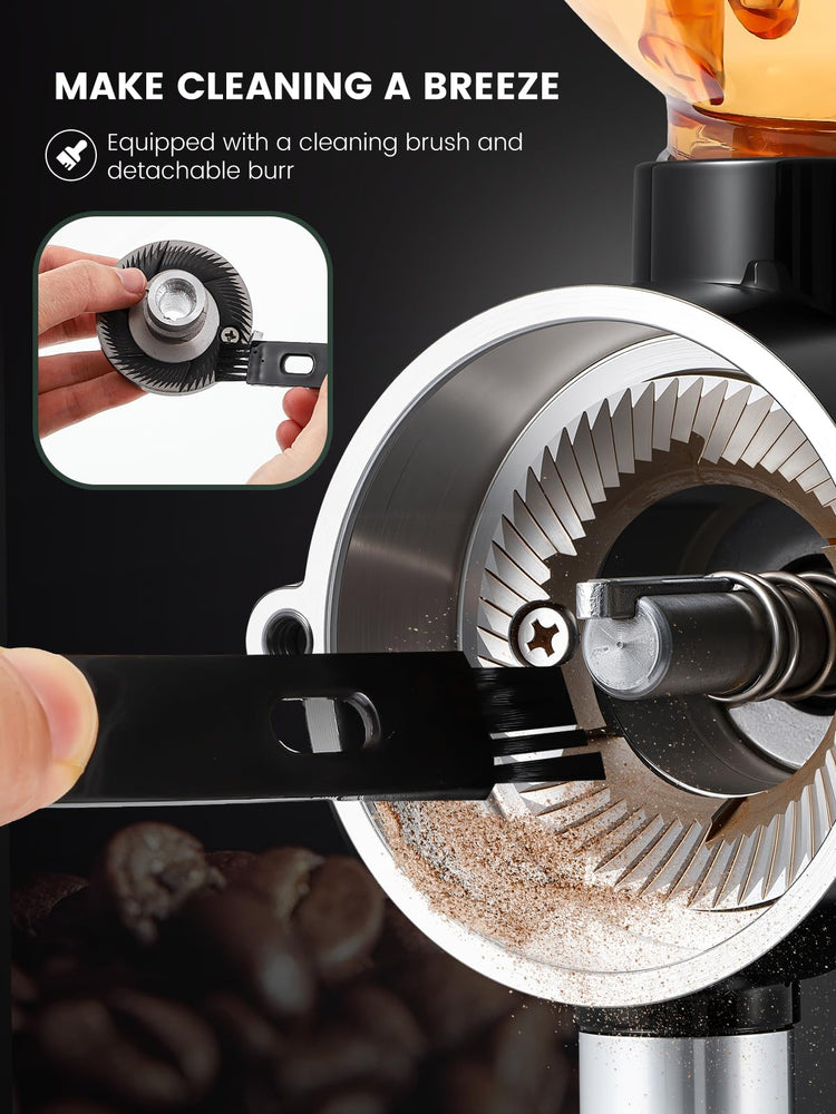 Flat Burr Coffee Grinder