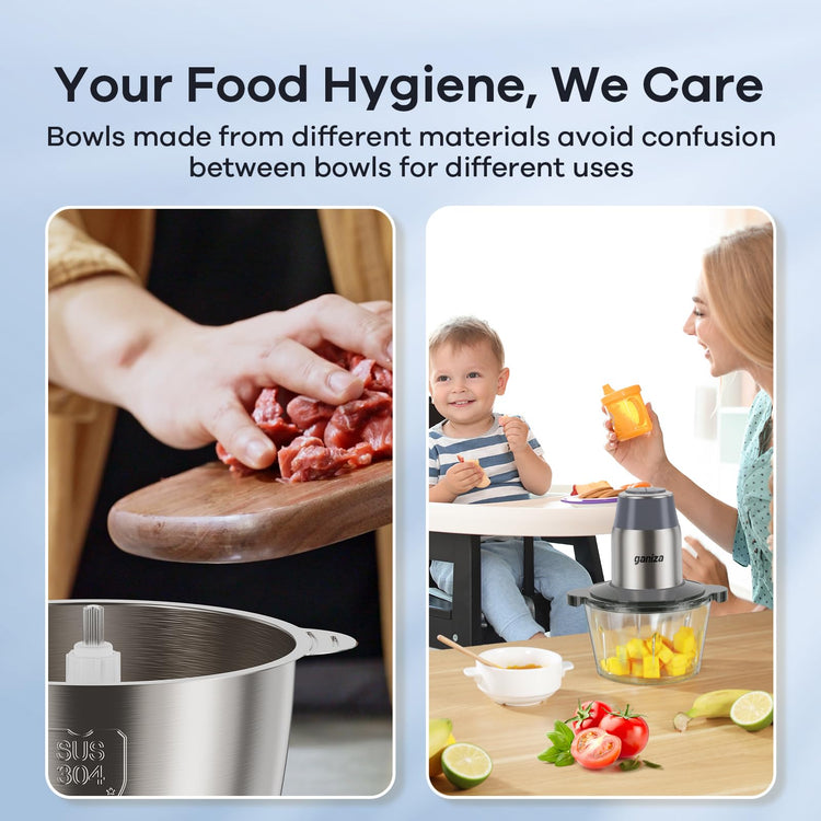 Food Processors with 2 Bowls