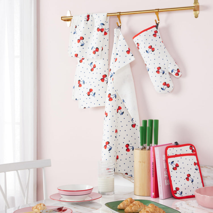 Cherry Dot Kitchen Towel