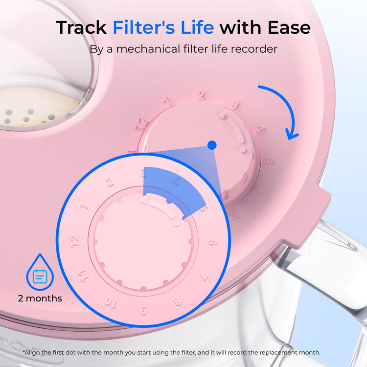 PT 72P Glass Water Filter Pitcher
