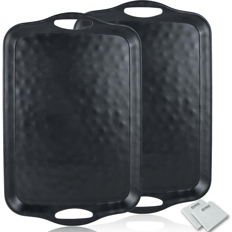 20x13 inch Extra Large Serving Tray with Handles (2 Count)