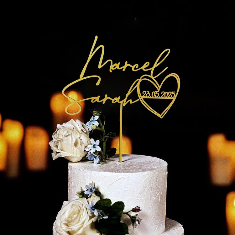 Personalized Wedding Cake Topper