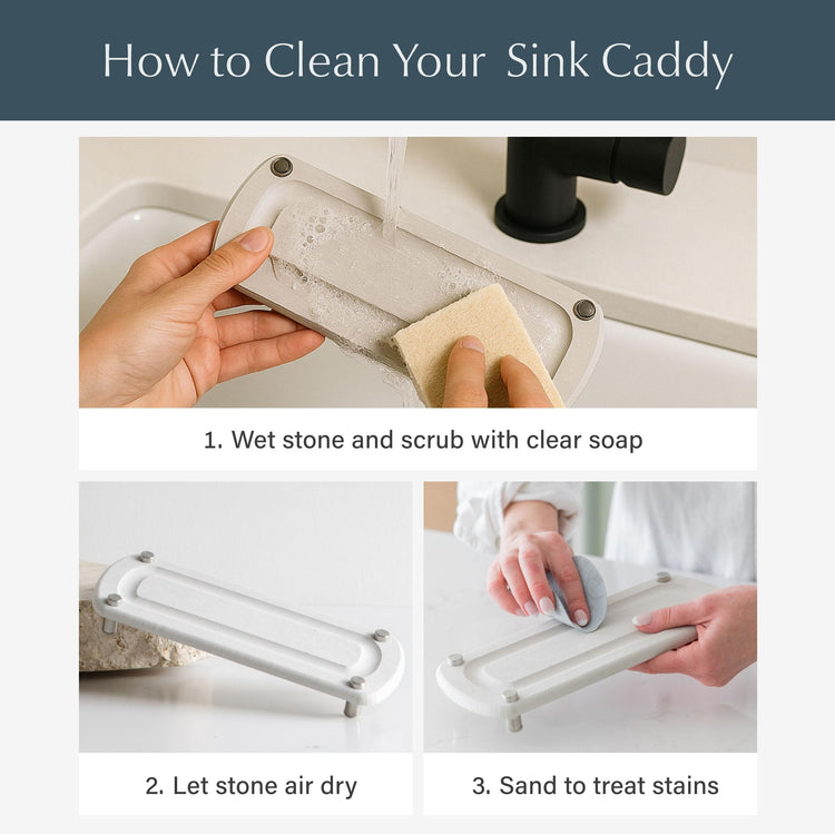 Home Stone Kitchen Sink Caddy