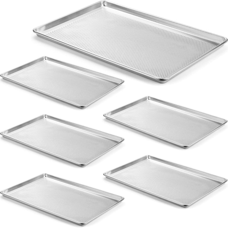 6 Pack Aluminum Sheet Pan Perforated (6 Count)