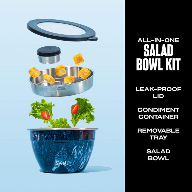 S’well Stainless Steel 64oz Salad Bowl Kit