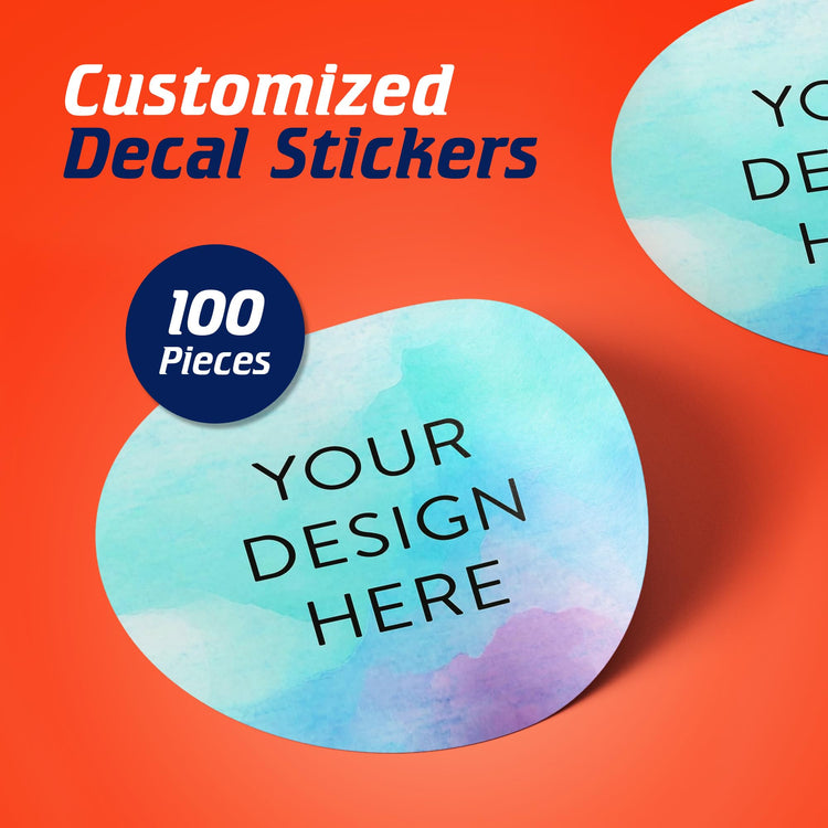 100 Custom Vinyl Stickers (100 Count)