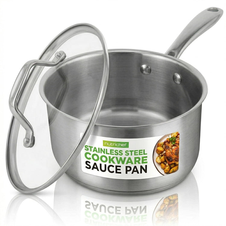 2 Quart Stainless Steel Saucepan with Lid