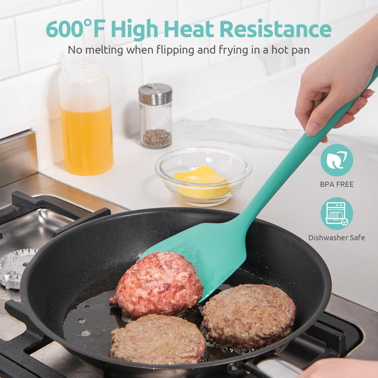 600ºF Heat Resistant Silicone Turners (2 Count)