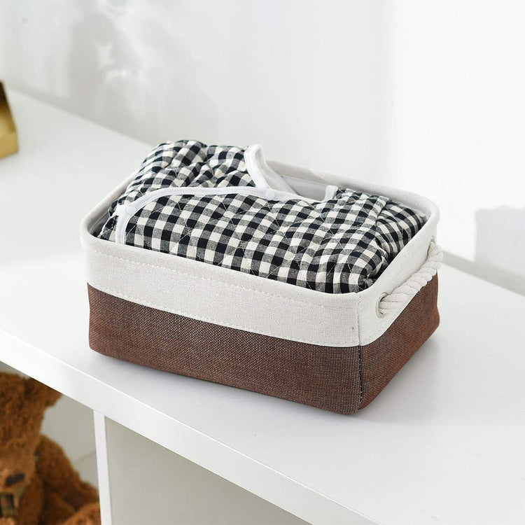 Small Storage Baskets for Shelves (4 Count)