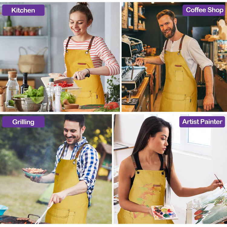 Chef Apron Men Women (6 Count)
