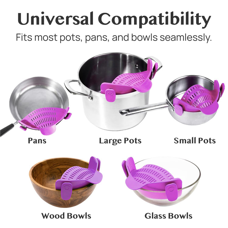 Snap N Strain Pot and Pasta Strainer