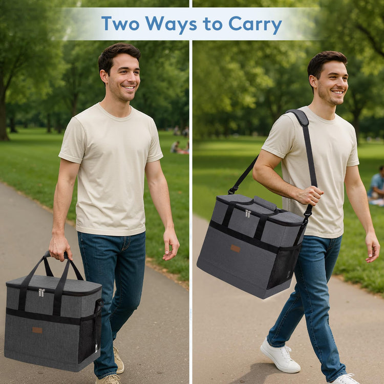 Cooler Bag 60 Cans Collapsible and Insulated Large Lunch Bag Leakproof Soft Cooler Portable for Camping