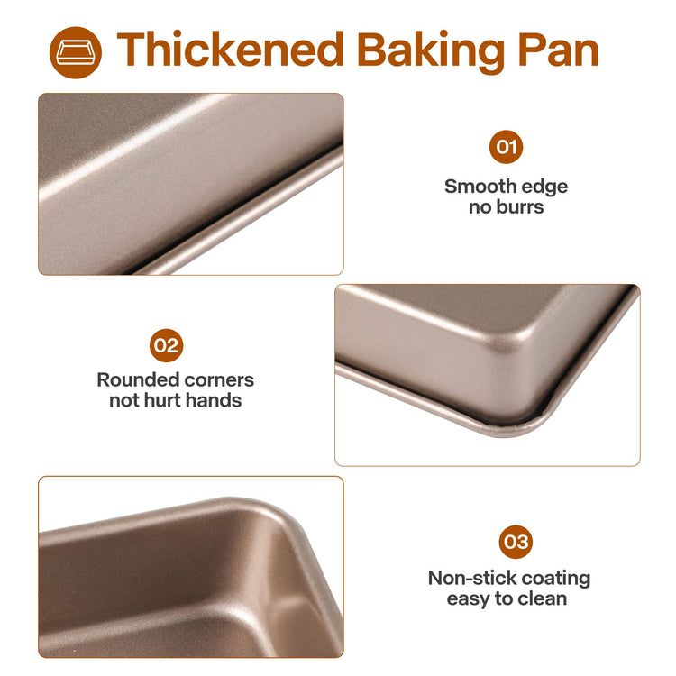 Deep Baking Pans Set (3 Count)
