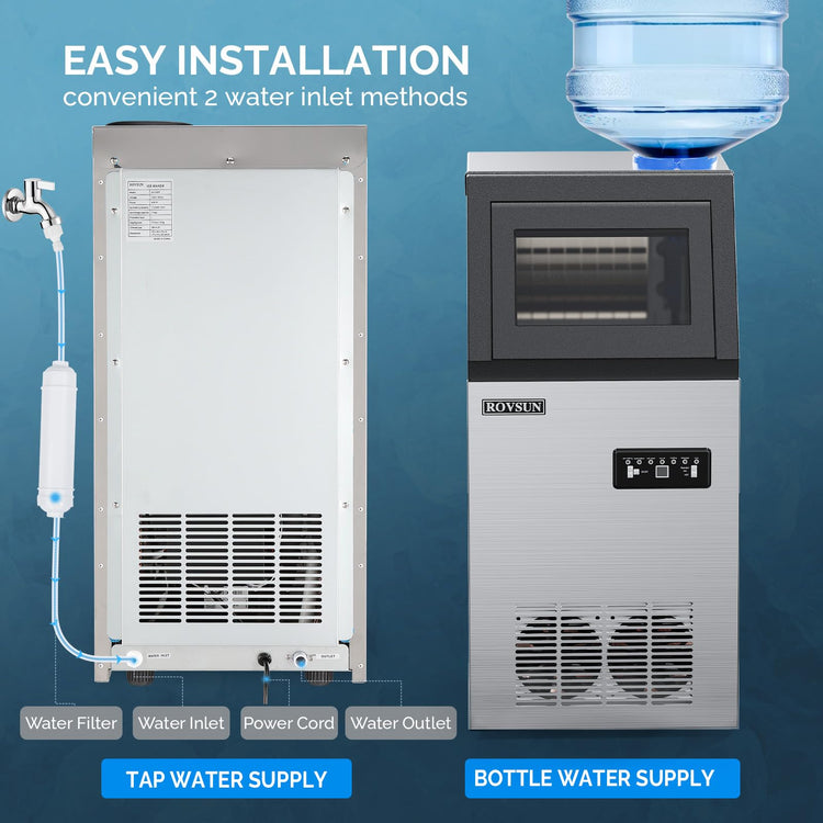 Stainless Steel Commercial Ice Maker Machine
